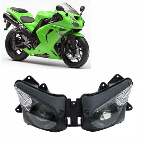 ヘッドライトヘッドランプアセンブリカワサキニンジャ ZX10R ZX-10R 2006-2007 06 07 に適合 Headlight HeadLamp Assembly Fit For Kawasaki Ninja ZX10R ZX-10R 2006-2007 06 07