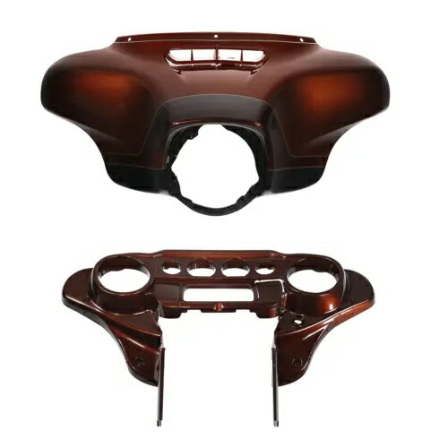 バットウィング フェアリング エレクトラグライド 14+ に適合 オーバーン サングロ ブラック ホール リ..