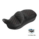 ゲル運転席助手席ピリオンハーレーツーリングロードストリートグライド09-24に適合 Gel Driver Passenger Seat Pillion Fit For Harley Touring Road Street Glide 09-24