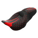 ブラック レッド 運転席 助手席 ハーレー ツーリング エレクトラ ロード グライド 09-up に適合 Black Red Driver Passenger ...