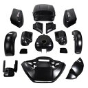 フェアリングボディワークキット ハーレーロードグライド限定 FLTRK 15-23 ブラックデニムに適合 Fairing Bodywork Kit Fit Fo...