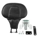 ブラック ドライバー ライダー バックレスト パッド ハーレー ツーリング エレクトラ ロード グライド 09-23 に適合 Black Driver Rider Backrest Pad Fit For Harley Touring Electra Road Glide 09-23