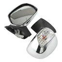 ペアクリアターンシグナルバックミラーホンダゴールドウィング GL1800 2001-2017 に適合 Pair Clear Turn Signals Rearview Mirrors Fit For Honda Goldwing GL1800 2001-2017(2)