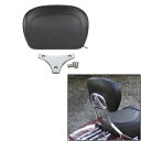 ブラック シーシーバー バックレスト パッド ハーレー ツーリング エレクトラ ストリート グライド 97-24 に適合 Black Sissy Bar Backrest Pad Fit For Harley Touring Electra Street Glide 97-24