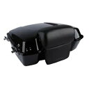 ブラック チョップド パック トランク & バックレスト パッド ハーレー ツアー パック ロード グライド 97-13 に適合 Black Chopped Pack Trunk & Backrest Pad Fit For Harley Tour Pak Road Glide 97-13