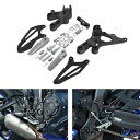 フロントドライバーフットペグフットレストブラケットセットヤマハ YZF R7 YZFR7 2022-2023 に適合 Front Driver Footpegs...