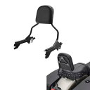 ブラック シーシーバー パッセンジャー バックレスト ハーレー ブレイクアウト FXBR ファットボーイ 18-23 22 に適合 Black Sissy Bar Passenger Backrest Fit For Harley Breakout FXBR Fat Boy 18-23 22