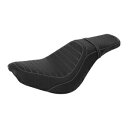 フロントリア運転席助手席ハーレーデラックス FLDE 18-23 19 ブラックホワイトに適合 Front Rear Driver Passenger Seat...