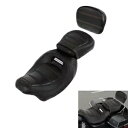 運転席助手席バックレスト ハーレーツーリングエレクトラグライド 09-up ブラックに適合 Driver Passenger Seat Backrest Fit For Harley Touring Electra Glide 09-up Black