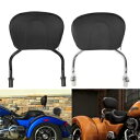 取り外し可能なシーシーバーパッドバックレスト ハーレー FLRT フリーホイーラー 15-23 クローム/ブラック用 Detachable Sissy Bar Pad Backrest For Harley FLRT Freewheeler 15-23 Chrome/Black