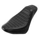 ブラックドライバーソロシートハーレーソフテイルスリムデラックスストリートボブ18-23ブラックに適合 Black Driver Solo Seat Fit Fo...