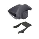 ブラックみじん切りトランクバックレスト取り付けラックハーレーツアーパックツーリング97-08に適合 Black Chopped Trunk Backrest Mounting Rack Fit For Harley Tour Pak Touring 97-08