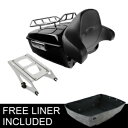 キングパック トランク バックレスト ラック ハーレー ツアーパック ツーリング ロード グライド 14-2023 に適合 King Pack Trunk Backrest Rack Fit For Harley Tour Pak Touring Road Glide 14-2023