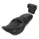運転席&助手席バックレスト ハーレーツーリングロードキング2014以降に適合 ブラック Driver & Passenger Seat Backrest Fit For Harley Touring Road King 2014-Up Black