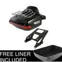 キングトランクバックレストマウントラックライトハーレーツアーパックロードグライド14-24 23に適合 King Trunk Backrest Mount Rack Light Fit For Harley Tour Pak Road Glide 14-24 23(2)