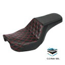 ゲルドライバー助手席 2 アップシートハーレーダイナローライダースーパーグライド 06-17 に適合 Gel Driver Passenger 2 up Seat Fit For Harley Dyna Low Rider Super Glide 06-17(2)