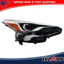 フロントヘッドライトアセンブリ 2019-2022 トヨタ プリウス RH シングルクリアレンズ LED に適合 Front Headlight Assembly Fit For 2019-2022 Toyota Prius RH Single Clear Lens LED