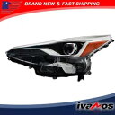 フロントヘッドライトアセンブリ 2019-2022 トヨタ プリウス LH シングルクリアレンズ LED に適合 Front Headlight Assembly Fit For 2019-2022 Toyota Prius LH Single Clear Lens LED