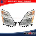 クロームヘッドライト 2006-2009 トヨタ プリウス ヘッドランプ左 + 右クリアレンズに適合 Chrome Headlights Fit For 2006-2009 Toyota Prius Headlamp Left+Right Clear Lens