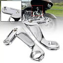モータークロームフェアリングサポートブラケットマウントハーレーロードグライドウルトラFLTRUに適合 Motor Chrome Fairing Support Bracket Mount Fit For Harley Road Glide Ultra FLTRU(2)