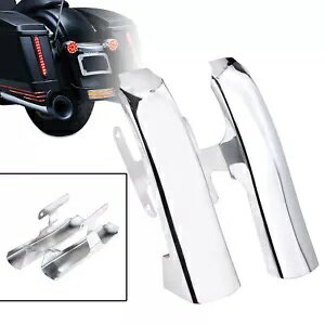 クロームフェンダーサドルバッグフィラーパネルハーレーエレクトラグライドポリスFLHPに適合 Chrome Fender-Saddlebag Filler Panels Fit For Harley Electra Glide Police FLHP