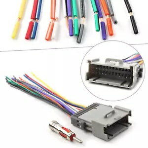 カーステレオラジオ配線ハーネスアンテナビュイックキャデラックシボレー GMC US Car Stereo Radio Wir..