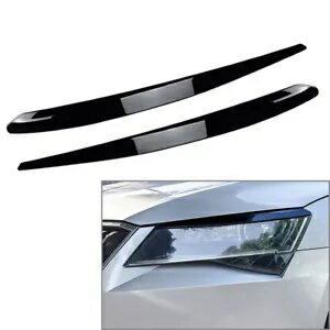 إåɥ饤ȥإåɥӤޤ֤ե졼५Сȥॷ女ѡ B8 2015-19 Headlight Headlamp Eyebrow Eyelids Frame Cover Trim For Skoda Superb B8 2015-19