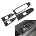 カーボンファイバーウィンドウリフトスイッチパネルカバー起亜フォルテセラート K3 2019-2023 GZ Carbon Fiber Window Lift Switch Panel Cover For Kia Forte Cerato K3 2019-2023 GZ(2)