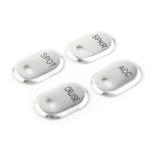 ハーレーツーリングエレクトラグライドロードグライド用クロームブラッシュパネルスイッチカバー Chrome Brushed Panel Switch Covers For Harley Touring Electra Glide Road Glide 【並行輸入品】