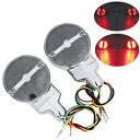 クローム LED フラット ターン シグナル ライト ハーレー ツーリング ストリート ロード グライド 01-Up に適合 Chrome LED Flat Turn Signal Light Fit For Harley Touring Street Road Glide 01-Up