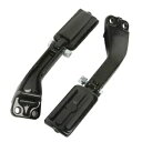 ペアブラックリアフットペグレストマウントブラケットハーレーダイナストリートボブ 07-17 に適合 Pair Black Rear FootPeg Rest Mount Bracket Fit For Harley Dyna Street Bob 07-17(2)