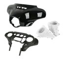 フロントバットウィングフェアリングスピーカーカバーハーレーツーリングエレクトラグライド14-24に適合 Front Batwing Fairing Speaker Covers Fit For Harley Touring Electra Glide 14-24(2)