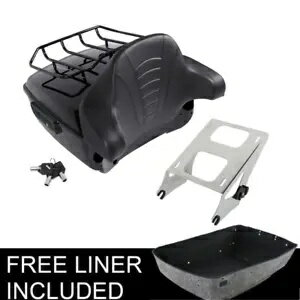 キングパック トランクパッドマウントラックセット ハーレーツアーパック ストリートグライド 14-UP USに適合 King Pack Trunk Pad Mount Rack Set Fit For Harley Tour Pak Street Glide 14-UP US(2)