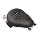フロントドライバーライダーシート ハーレーダイナ FXD/FXDWG モデル 2007-2017 ブラック + レッドに適合 Front Driver Ride...