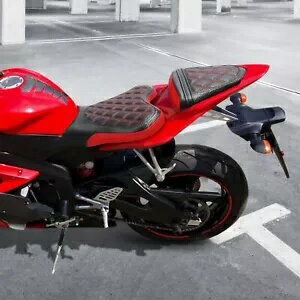 運転席助手席ピリオンシートクッションヤマハ YZF R6 YZF-R6 YZFR6 06-2007 に適合 Driver Passenger Pillion Seat Cushion Fit For Yamaha YZF R6 YZF-R6 YZFR6 06-2007