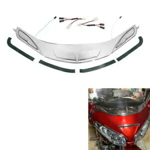 フロントガラストリム ターンシグナルアクセント付き ホンダ ゴールドウィング F6B 2013-2017 14に適合 Windshield Trim w/Turn Signal Accents Fit For Honda Gold Wing F6B 2013-2017 14