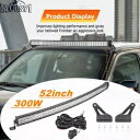 2005-2021 日産フロンティア 52 インチ LED ライトバールーフ取り付けブラケットワイヤーキットに適合 Fits 2005-2021 Nissan Frontier 52'' LED Light Bar Roof Mounting Bracket Wire Kit