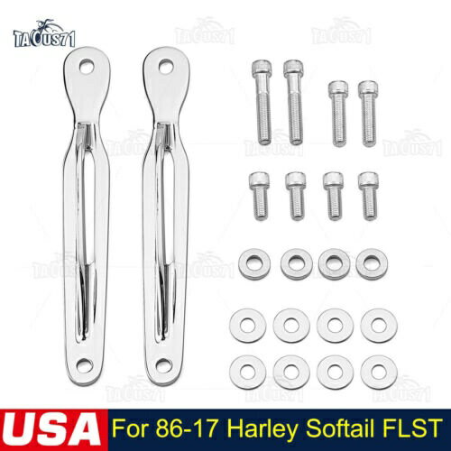 クローム フロントフォーク タイダウン アンカー アタッチポイント ハーレー ソフテイル FLST 1986-201..