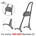 バックレスト パッド付き 96-03 ハーレー スポーツスター アイアン XL 883 1200 21 インチ ブラック シーシーバー用 Backrest w/Pad For 96-03 Harley Sportster Iron XL 883 1200 21" Black Sissy Bar