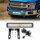 96W 18インチ 下部グリル LED ライトバーキット 15-20 フォード F150 XLT ラリアット用、限定 96W 18'' Lower Grille...