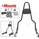 22インチ ブラック バックレスト シーシーバー ドッキングキット付き ハーレー ファットボーイ ブレイクアウト 2018-UP用 22" Black Backrest Sissy Bar w/Docking Kit For Harley Fat Boy Breakout 2018-UP