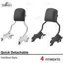 シーシーバー取り外し可能な助手席背もたれハーレー FXBB FLDE FLFB FXFB FLSB FXLR Sissy Bar Detachable Pass...