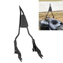 ブラックバックレストシーシーバー ハーレーツーリングロードキング CVO ストリートグライド 2009-2024用 Black Backrest Sissy Bar For Harley Touring Road King CVO Street Glide 2009-2024