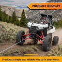高耐久フロントバンパーウインチマウントプレートブラケットポラリス 2018-2022 RZR RS1 に適合 Heavy-Duty Front Bumper W...