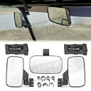 Kawasaki Mule 3000 4000 4010 Trans UTV バックビューセンター & サイドミラーセット用 For Kawasaki Mule...