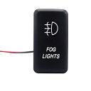 12V プッシュスイッチ発光ソフトホワイトフォグライトトヨタ FJ クルーザーハイラックスハイランダー 12V Push Switch Emit Soft White Fog Light For Toyota FJ Cruiser Hilux Highlander