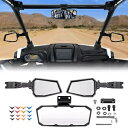 オフロードリアサイド&センターミラーセット 2020-2024 Polaris RZR PRO XP / XP 4用 Off-Road Rear Side & Center Mirrors Set For 2020-2024 Polaris RZR PRO XP / XP 4