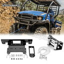 17+ Kawasaki Mule SX ウインチマウントブラケットウインチ 4 7/8 インチローラーフェアリードフック用 For 17+ Kawasaki ...