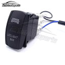 ブルーバックライト付きオンオフトグルロッカースイッチ + ジャンパーワイヤー UTV ATV LED ライトバー用 Blue Backlit ON OFF Toggle Rocker Switch + Jumper Wire For UTV ATV LED Light Bar