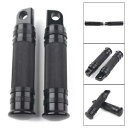 ブラックフットペグレスト男性マウントペダルハーレーオートバイツーリングファットボーイダイナ用 Black Foot Pegs Rest Male Mount Pedals For Harley Motorcycle Touring Fatboy Dyna(2)